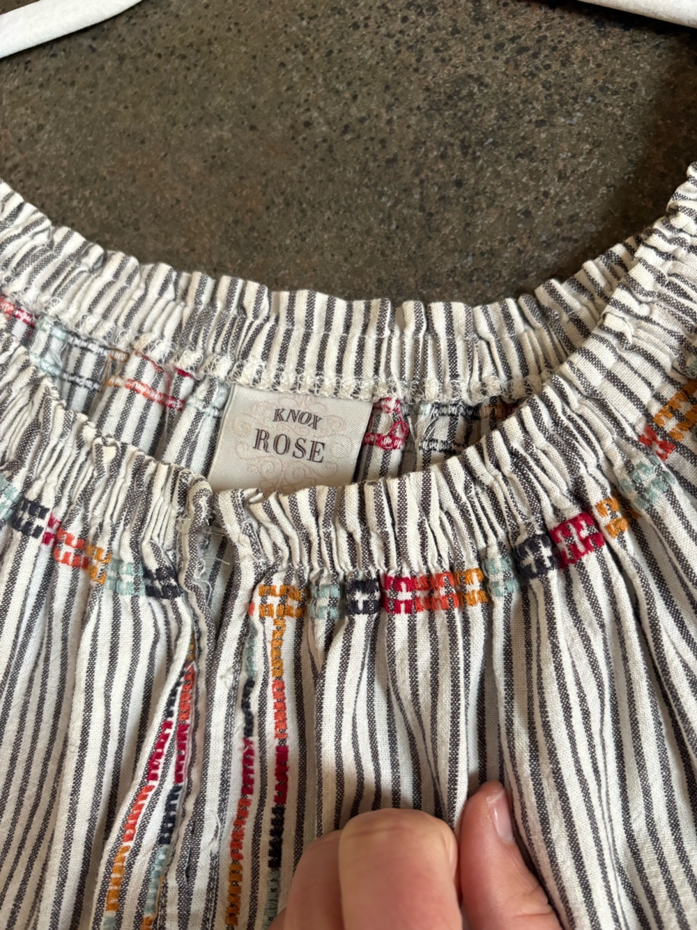 Vintage Knox Rose/Target CUTE summer dress in beachy stripes, embroidered detail - Picture 7 of 8